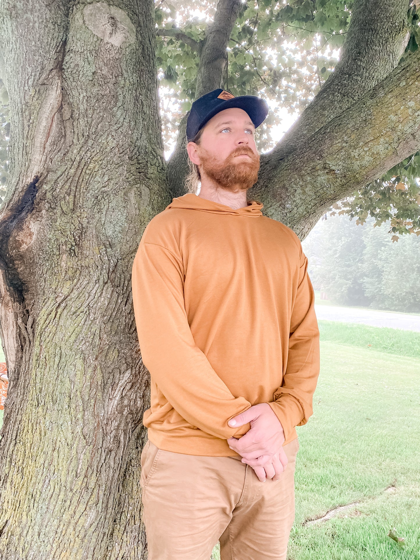 Adult Unisex Over Sized Bamboo Hoodie - Butterscotch