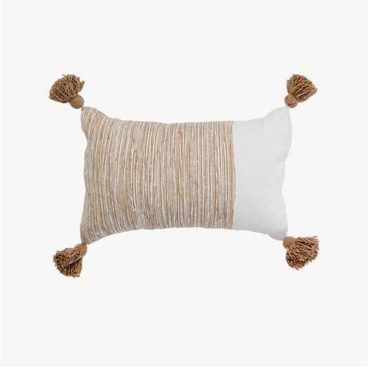 Dipped Coco Moroccan Pillow