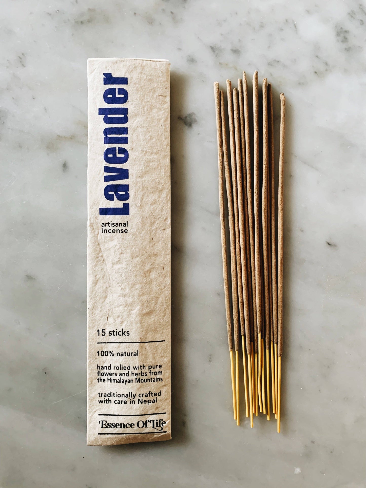 Handcrafted 100% Natural Artisanal incense - Lavender