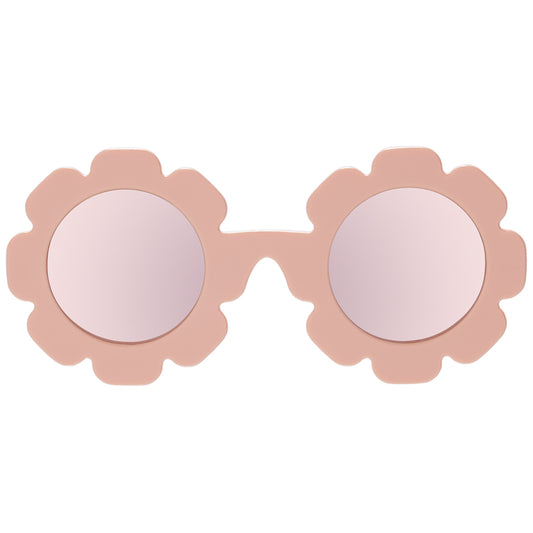 The Flower Child - Pink Flowers with Rose Gold Mirror Lenses
