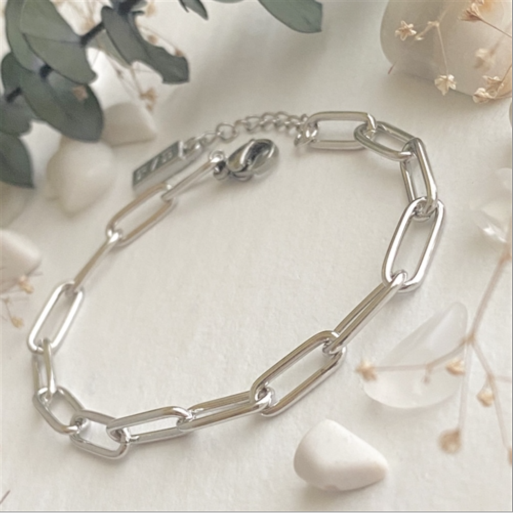 Montmartre Paperclip Chain Bracelet in Silver