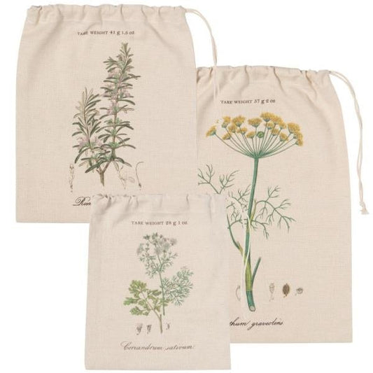 Produce Bag Set of 3 - Garden Herbs