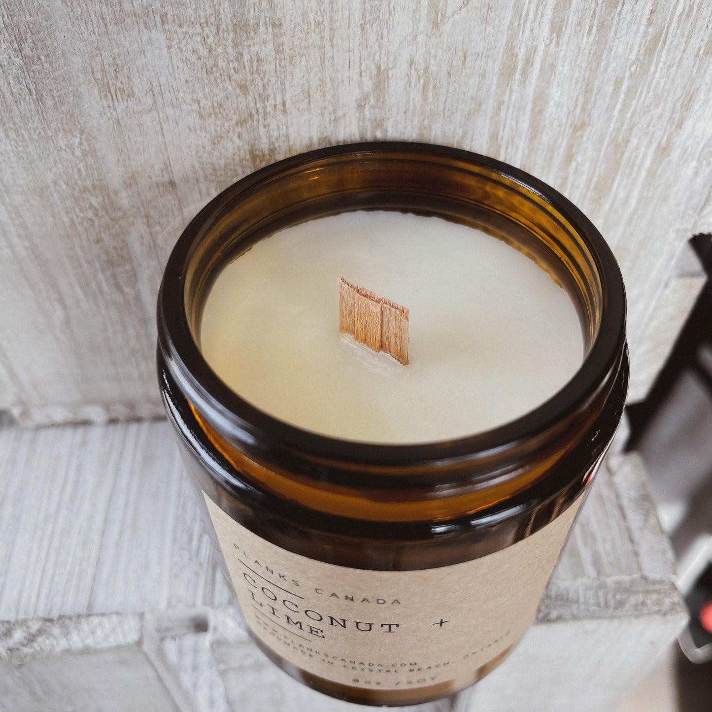 Coconut Lime - Wood Wick Soy Candle